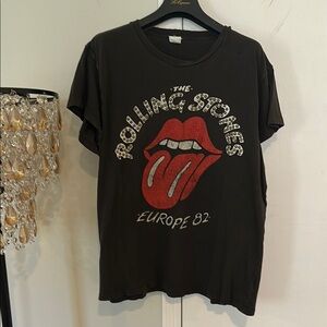 MadeWorn Rolling Stones Graphic Tee with studs on the graphic size M 
Made Worn